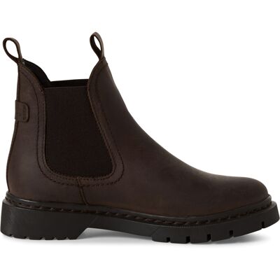 Tamaris Damen Klassische Chelsea-Stiefeletten aus braunem Leder Braun EU 38 Tamaris Damen Klassische Chelsea-Stiefeletten aus braunem Leder Braun EU 38