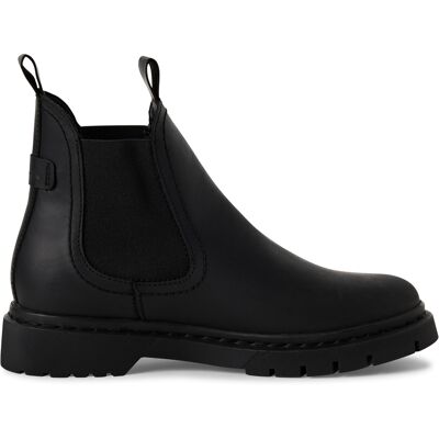 Tamaris Damen Klassische Chelsea-Stiefeletten aus schwarzem Leder Schwarz EU 38 Tamaris Damen Klassische Chelsea-Stiefeletten aus schwarzem Leder Schwarz EU 38