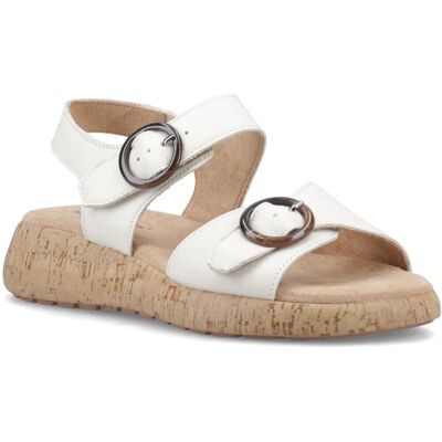 Hush Puppies Alison Leder Damen Creme Sandalen Creme EU 40,5 / UK 7 Hush Puppies Alison Leder Damen Creme Sandalen Creme EU 40,5 / UK 7