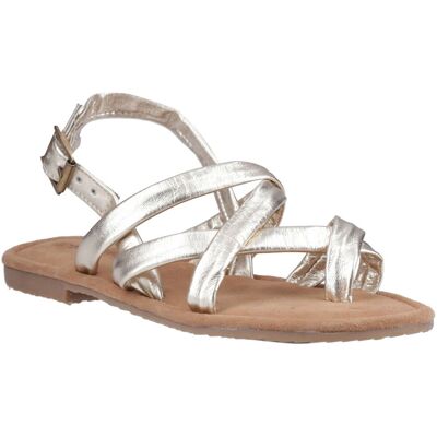 Hush Puppies Hope Leder Damen Gold Sandalen Gold EU 40,5 / UK 7 Hush Puppies Hope Leder Damen Gold Sandalen Gold EU 40,5 / UK 7