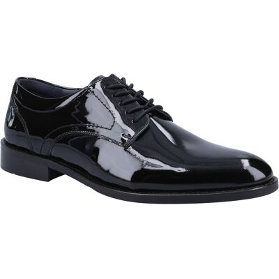 Hush Puppies Damien Schnürschuhe aus lackiertem Leder für Herren in Schwarz Schwarz EU 40,5 / UK 7 Hush Puppies Damien Schnürschuhe aus lackiertem Leder für Herren in Schwarz Schwarz EU 40,5 / UK 7