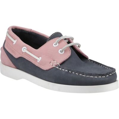 Hush Puppies Isabel Leder Damen Bootsschuhe Navy/Pink Marine EU 36 / UK 3 Hush Puppies Isabel Leder Damen Bootsschuhe Navy/Pink Marine EU 36 / UK 3