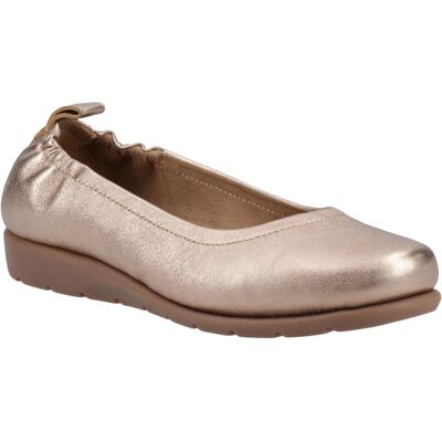 Hush Puppies Skylar Leder Damen Sandaletten in Gold Gold EU 42 / UK 8 Hush Puppies Skylar Leder Damen Sandaletten in Gold Gold EU 42 / UK 8