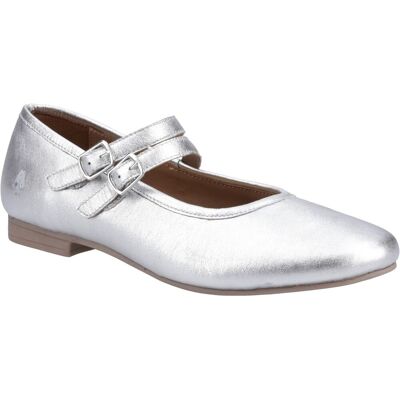 Hush Puppies Nancy Mary Jane Leder Damen Silber Ballerinas Silber EU 37 / UK 4 Hush Puppies Nancy Mary Jane Leder Damen Silber Ballerinas Silber EU 37 / UK 4