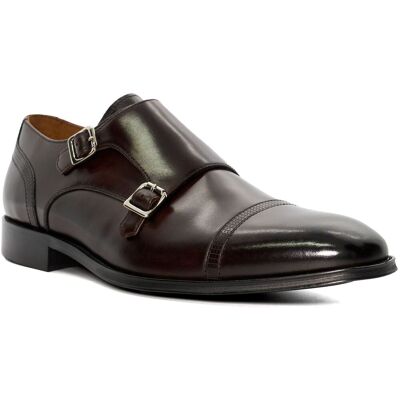 Dune London Dune Saloon Leder Herren Braune Doppel-Monk-Schuhe Braun EU 47.5 / UK 12 Dune London Dune Saloon Leder Herren Braune Doppel-Monk-Schuhe Braun EU 47.5 / UK 12