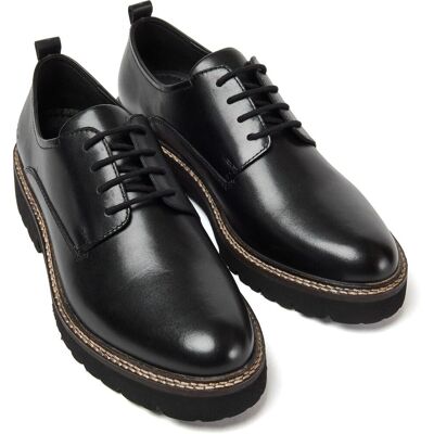 Pod Kris Leder Damen Schwarz Derby Schuhe Schwarz EU 38 / UK 5 Pod Kris Leder Damen Schwarz Derby Schuhe Schwarz EU 38 / UK 5