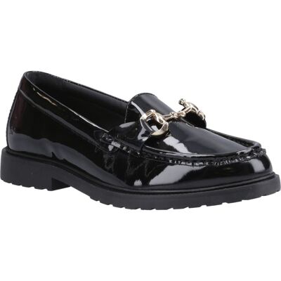 Hush Puppies Verity Patent Snaffle Leder Damen Schwarz Slipper Schwarz EU 37 / UK 4 Hush Puppies Verity Patent Snaffle Leder Damen Schwarz Slipper Schwarz EU 37 / UK 4