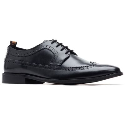 Base London Havisham Leder Herren Schwarz Brogues Schuhe Schwarz EU 39/UK 6 Base London Havisham Leder Herren Schwarz Brogues Schuhe Schwarz EU 39/UK 6