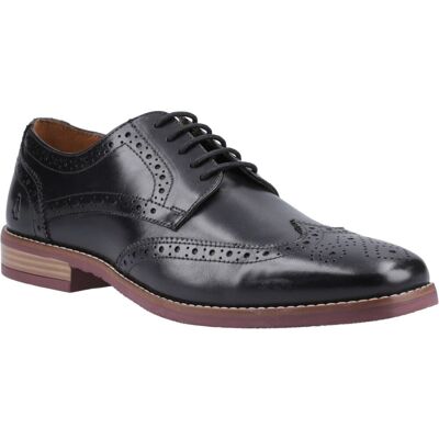 Hush Puppies Mack Leder Herren schwarze Brogues Schuhe Schwarz EU 40,5 / UK 7 Hush Puppies Mack Leder Herren schwarze Brogues Schuhe Schwarz EU 40,5 / UK 7