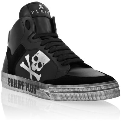 Philipp Plein High-Top Turnschuhe Retrokickz Schwarz EU 38 Philipp Plein High-Top Turnschuhe Retrokickz Schwarz EU 38