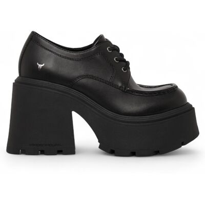 Windsor Smith Windsorsmith Damen-Schnürschuhe aus schwarzem Leder mit dicker Plateausohle – Starcrossed Schwarz EU 40,5 / UK 7 Windsor Smith Windsorsmith Damen-Schnürschuhe aus schwarzem Leder mit dicker Plateausohle – Starcrossed Schwarz EU 40,5 / UK 7