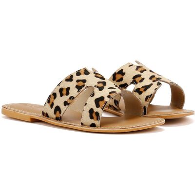Tower London Tower Footwear Cut Out Damen Pantoletten Aus Leder In Beige Beige EU 37 / UK 4 Tower London Tower Footwear Cut Out Damen Pantoletten Aus Leder In Beige Beige EU 37 / UK 4