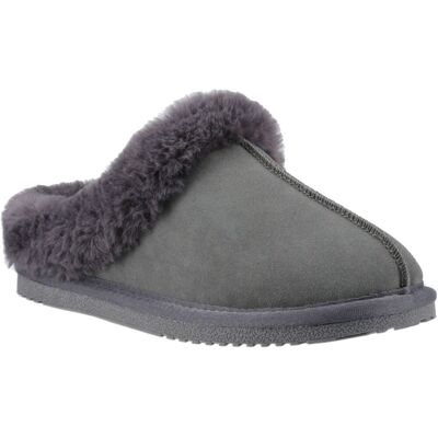 Hush Puppies Amara Wildleder Damen Hausschuhe in Grau Grau EU 40,5 / UK 7 Hush Puppies Amara Wildleder Damen Hausschuhe in Grau Grau EU 40,5 / UK 7