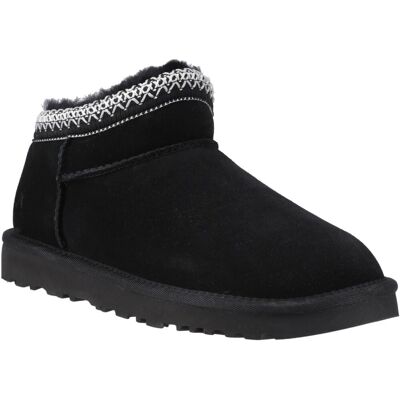 Hush Puppies Sloane Damen Wildleder Hausschuhe in Schwarz Schwarz EU 37 / UK 4 Hush Puppies Sloane Damen Wildleder Hausschuhe in Schwarz Schwarz EU 37 / UK 4
