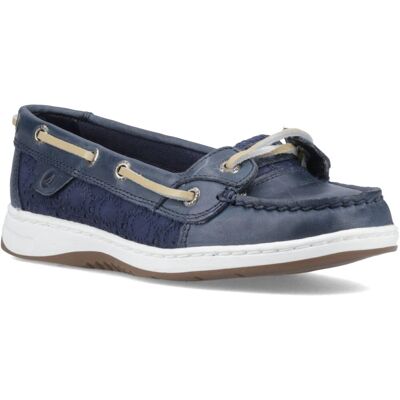 Sperry Angelfish Leder & Baumwollschuhe Für Damen In Marineblau Marine EU 38,5 / UK 5,5 Sperry Angelfish Leder & Baumwollschuhe Für Damen In Marineblau Marine EU 38,5 / UK 5,5