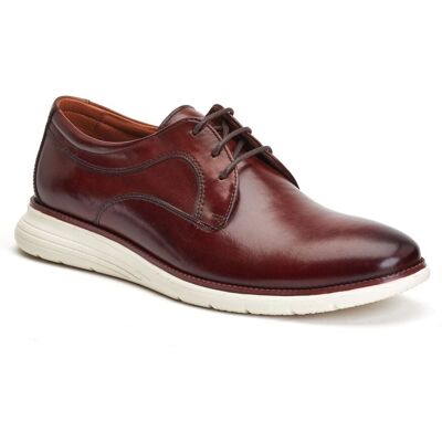 Base London Wing Herren Derby Schuhe Aus Gebranntbraunem Leder Braun EU 46 / UK 11 Base London Wing Herren Derby Schuhe Aus Gebranntbraunem Leder Braun EU 46 / UK 11