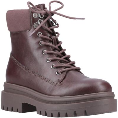 Rocket Dog Danie Kunstleder Damen Dunkelbraune Stiefeletten Mit Absatz Bis Zur Mitte Der Wade Braun EU 40,5 / UK 7 Rocket Dog Danie Kunstleder Damen Dunkelbraune Stiefeletten Mit Absatz Bis Zur Mitte Der Wade Braun EU 40,5 / UK 7