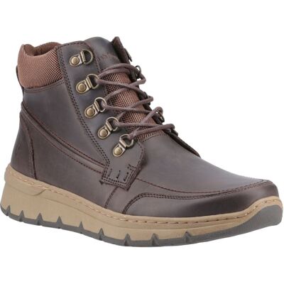 Hush Puppies Nixon Herren Leder Stiefeletten in Braun Braun EU 43 / UK 9 Hush Puppies Nixon Herren Leder Stiefeletten in Braun Braun EU 43 / UK 9