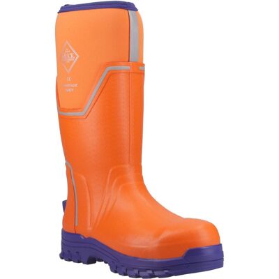 Muck Boots Grit S5 Herren Gummistiefel in Orange/Blau Orange EU 39/UK 6 Muck Boots Grit S5 Herren Gummistiefel in Orange/Blau Orange EU 39/UK 6