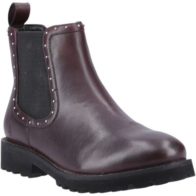 Hush Puppies Gwyneth Damen Chelsea Stiefeletten aus Leder in Pflaume Rot EU 37 / UK 4 Hush Puppies Gwyneth Damen Chelsea Stiefeletten aus Leder in Pflaume Rot EU 37 / UK 4