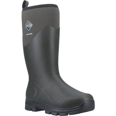 Muck Boots Rancher Gummistiefel für Herren in Staubgrün/Schwarz, Winterkniekurze Stiefel Olive EU 40,5 / UK 7 Muck Boots Rancher Gummistiefel für Herren in Staubgrün/Schwarz, Winterkniekurze Stiefel Olive EU 40,5 / UK 7