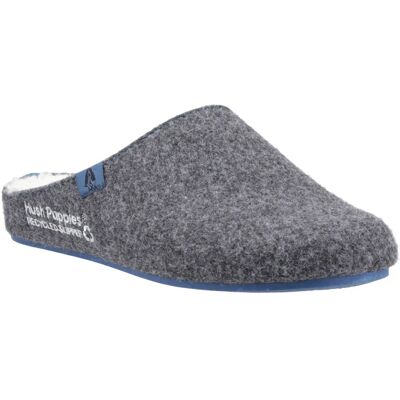 Hush Puppies The Good Slipper 90% Recyceltes RPET-Polyester Herren Hausschuhe in Anthrazit Holzkohle EU 40,5 / UK 7 Hush Puppies The Good Slipper 90% Recyceltes RPET-Polyester Herren Hausschuhe in Anthrazit Holzkohle EU 40,5 / UK 7