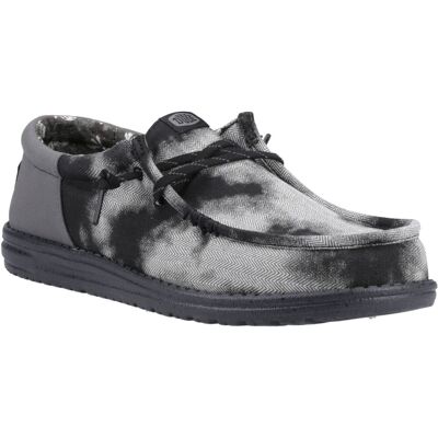 HEYDUDE Wally Funk Overdye Baumwoll Herren Mokassins Schuhe Schwarz/Graugranit Schwarz EU 47.5 / UK 12 HEYDUDE Wally Funk Overdye Baumwoll Herren Mokassins Schuhe Schwarz/Graugranit Schwarz EU 47.5 / UK 12