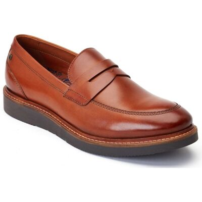 Base London Sid Leder Herren Mokassins in Tan Bräunen EU 43 / UK 9 Base London Sid Leder Herren Mokassins in Tan Bräunen EU 43 / UK 9