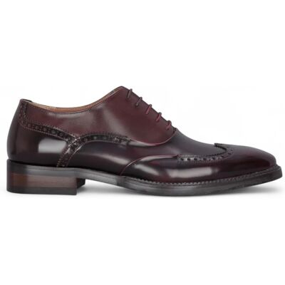 Justin Reess Herren-Brogue-Schuhe aus Lackleder in Weinrot - Harry Burgund EU 46 / UK 11 Justin Reess Herren-Brogue-Schuhe aus Lackleder in Weinrot - Harry Burgund EU 46 / UK 11