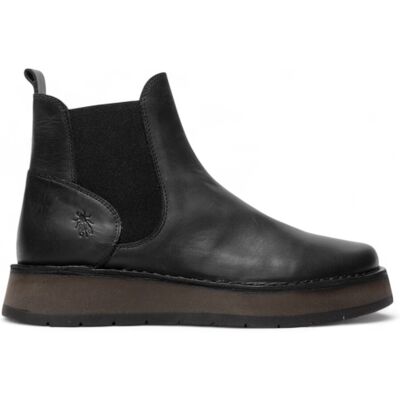 Fly London Damen RAWI131 Chelsea-Stiefel aus Leder, knöchelhoch, zum Hineinschlüpfen, klassisch, bequem, Schwarz Schwarz EU 36 / UK 3 Fly London Damen RAWI131 Chelsea-Stiefel aus Leder, knöchelhoch, zum Hineinschlüpfen, klassisch, bequem, Schwarz Schwarz EU 36 / UK 3
