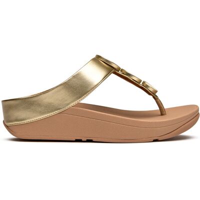 Fitflop Halo Metallic Sandalen Gold EU 39/UK 6 Fitflop Halo Metallic Sandalen Gold EU 39/UK 6