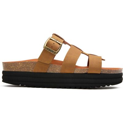 V.gan Vegane Feigen Sandalen mit Fußbett Bräunen EU 37 / UK 4 V.gan Vegane Feigen Sandalen mit Fußbett Bräunen EU 37 / UK 4
