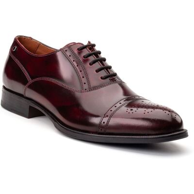 Base London Franklin Leder Herren Bordo Oxford Schuhe Wein EU 46 / UK 11 Base London Franklin Leder Herren Bordo Oxford Schuhe Wein EU 46 / UK 11