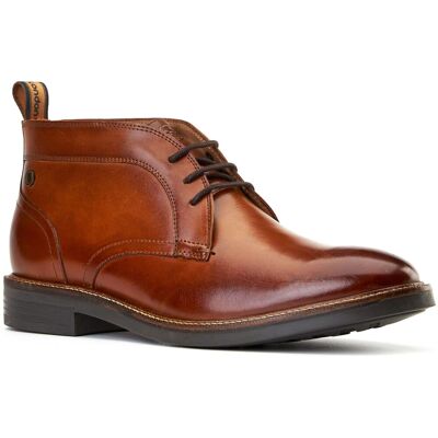 Base London Lincoln Leder Herren Stiefeletten in verbranntem Tan Bräunen EU 39/UK 6 Base London Lincoln Leder Herren Stiefeletten in verbranntem Tan Bräunen EU 39/UK 6