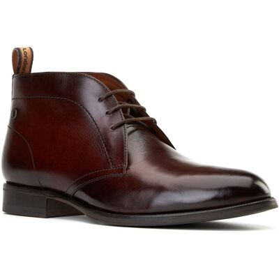 Base London Wallis Leder Herren Burnt Brown Knöchelstiefel Braun EU 46 / UK 11 Base London Wallis Leder Herren Burnt Brown Knöchelstiefel Braun EU 46 / UK 11