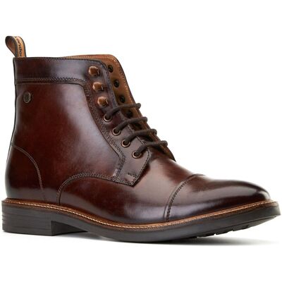 Base London Plymouth Herren Leder Stiefeletten In Braun Braun EU 38 / UK 5 Base London Plymouth Herren Leder Stiefeletten In Braun Braun EU 38 / UK 5
