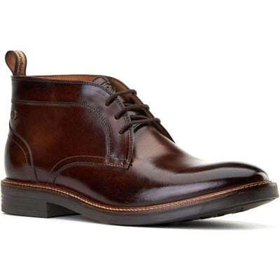 Base London Lincoln Leder Herren Stiefel in Gebranntem Braun Braun EU 39/UK 6 Base London Lincoln Leder Herren Stiefel in Gebranntem Braun Braun EU 39/UK 6
