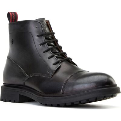 Base London Boulton Leder Herren Schwarze Stiefeletten Schwarz EU 43 / UK 9 Base London Boulton Leder Herren Schwarze Stiefeletten Schwarz EU 43 / UK 9