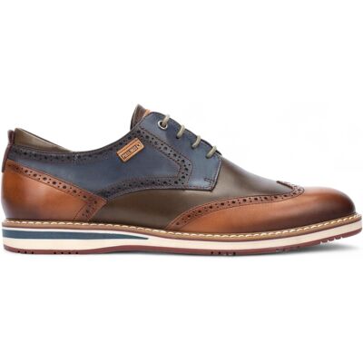 Pikolinos Herren Brandy Brown Leder Brogue Schnür-Oxford-Schuhe - Avila Schokolade EU42 Pikolinos Herren Brandy Brown Leder Brogue Schnür-Oxford-Schuhe - Avila Schokolade EU42