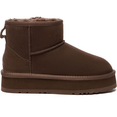EverAU Australia EVER AU Australien Damen Dämmerungsleder-Plattform Stiefeletten Schokolade EU 39/UK 6 EverAU Australia EVER AU Australien Damen Dämmerungsleder-Plattform Stiefeletten Schokolade EU 39/UK 6