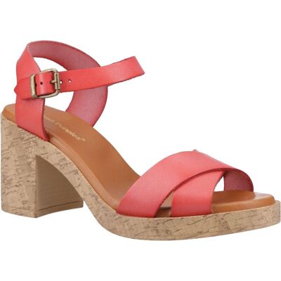 Hush Puppies Georgia Cork Damen Coral Sandalen Aus Leder Rot EU 40,5 / UK 7 Hush Puppies Georgia Cork Damen Coral Sandalen Aus Leder Rot EU 40,5 / UK 7