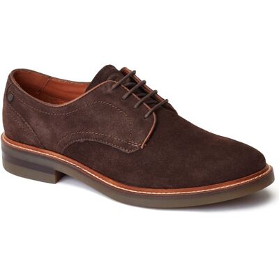 Base London Mawley Leder Herren Oxford Schuhe in verbranntem Braun Braun EU 44.5 / UK 10 Base London Mawley Leder Herren Oxford Schuhe in verbranntem Braun Braun EU 44.5 / UK 10