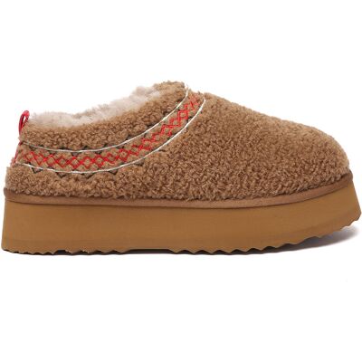 EverAU Australia EVER AU Damen Kuschelige Plattform-Hausschuhe – Lewin Kastanie EU 39/UK 6 EverAU Australia EVER AU Damen Kuschelige Plattform-Hausschuhe – Lewin Kastanie EU 39/UK 6