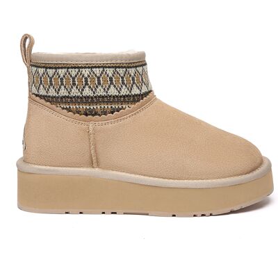 EverAU Australia EVER AU Australien Damen Plover Gewobene Knöchel-Plateau-Stiefel Sand EU 40,5 / UK 7 EverAU Australia EVER AU Australien Damen Plover Gewobene Knöchel-Plateau-Stiefel Sand EU 40,5 / UK 7