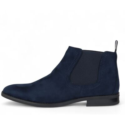 Infinity Leather Herren Chelsea Boots aus Wildleder in Marineblau, mit echtem Leder gefüttert, Slip-On Marine EU45 Infinity Leather Herren Chelsea Boots aus Wildleder in Marineblau, mit echtem Leder gefüttert, Slip-On Marine EU45
