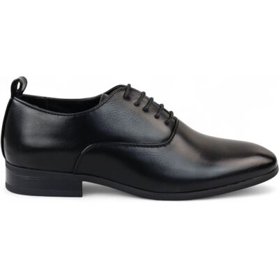 Infinity Leather Klassische Oxford-Derby-Schuhe für Herren in Schwarz Schwarz EU46 Infinity Leather Klassische Oxford-Derby-Schuhe für Herren in Schwarz Schwarz EU46