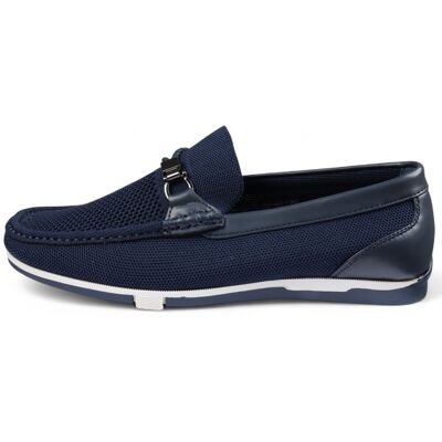 Infinity Leather Leichte, atmungsaktive Slipper aus Mesh für Herren in Marineblau Marine EU45 Infinity Leather Leichte, atmungsaktive Slipper aus Mesh für Herren in Marineblau Marine EU45