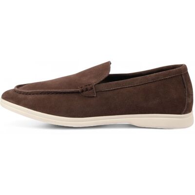 Infinity Leather Robuste Slip-On-Loafer für Herren in Braun mit gepolsterter Innensohle Braun EU40 Infinity Leather Robuste Slip-On-Loafer für Herren in Braun mit gepolsterter Innensohle Braun EU40