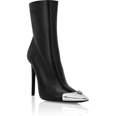 Philipp Plein Stiefel High Heels Mid Skull Schwarz EU 38 Philipp Plein Stiefel High Heels Mid Skull Schwarz EU 38