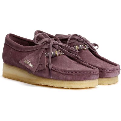 Clarks Originals Wallabee Suede Damen Lila Schuhe Lila EU 38 / UK 5 Clarks Originals Wallabee Suede Damen Lila Schuhe Lila EU 38 / UK 5